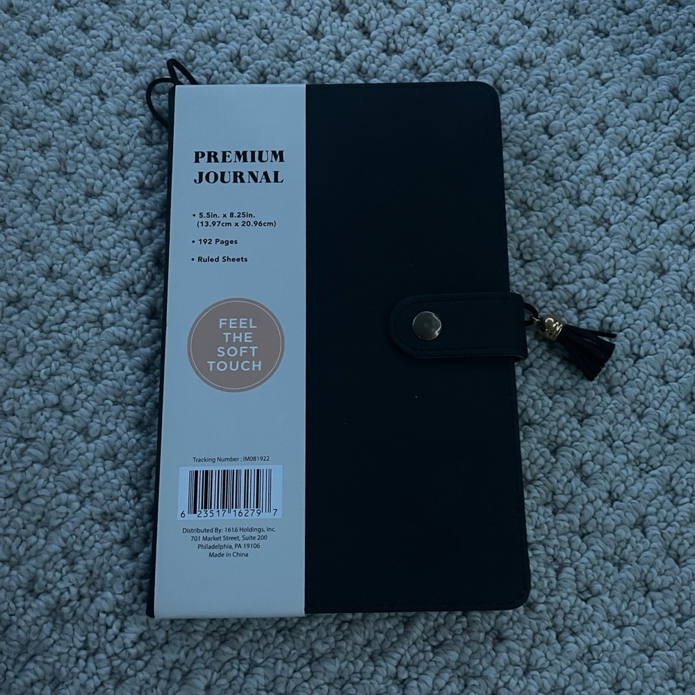 Black Premium Journal with Tassel